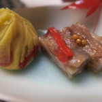 おおさか料理  浅井 - さつま芋とすじ肉のにこごり