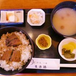 まさ活 - うな丼定食（880円）