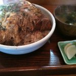 かたのうどん - ドーン！！カツ丼大盛り