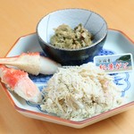 Matsuba crab and shabu shabu mushroom shabu-shabu