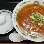 日高屋 ＪＲ熊谷駅店 - 温玉旨辛ラーメン