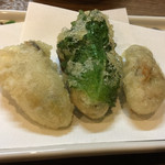 味楽 ゆめり - 牡蠣の天ぷら
      ２０１６年１１月２２日実食