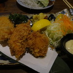 岡本 - 秋の味覚御前　フライ3種