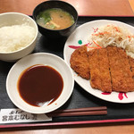 宮本むなし - ジャンボトンカツ定食650円（税込）