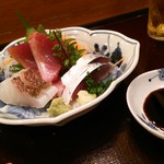 蛇の市 - <刺身＞鯛、〆鯖、鮪