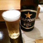 蛇の市 - 先ずは瓶ビール(^^♪