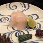 まき村 - 千葉竹岡の真子鰈お造り（2016/9）