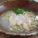 鶏そば屋いしぐふー - 鶏塩そばのドアップ