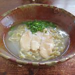 鶏そば屋いしぐふー - 鶏塩そばのアップ