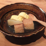 eat 鮨と和食 - 栃尾揚げ、聖護院大根、出汁巻