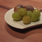 eat 鮨と和食 - ギンナンと芽クワイの唐揚げ