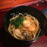 志蕎庵 江月 - 蕎麦三昧セットの三つめは牡蠣南蛮