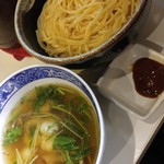 麺哲支店 麺野郎 - 鱧と松茸の潮仕立て塩つけ麺(2016/11)