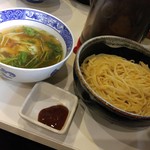 麺哲支店 麺野郎 - 鱧と松茸の潮仕立て塩つけ麺(2016/11)