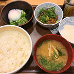 すき家 - まぜのっけご飯定食＋山芋