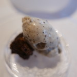 ウシマル - チョコレートタルトとコウタケとホワイトチョコのムース