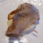 ウシマル - おおもみ茸と仔牛のタン