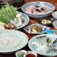 ＜ふぐコース（天然とらふぐ）＞ 10月〜3月 17,600円／24,200円（税込み）
