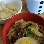 ピソリーノ - ガーリックライス、ラーメン、コーンスープ