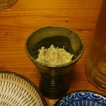 初鮮 - エビの味噌和えです。旨い。