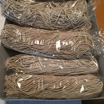 おしの製麺所 - ラップは保存用に自分で巻いたもの。販売時にはありません