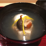 銀座 しのはら - 帆立しんじょう、車麩、ばちこ。5年利尻と本枯れ