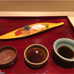 銀座 しのはら - ボタンエビと激厚ハリイカ