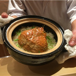 銀座 しのはら - ずわい蟹の出汁で炊いた蟹ご飯
