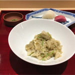 銀座 しのはら - 蟹味噌を混ぜた蟹味噌ご飯