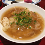 銀座 しのはら - 蟹ご飯にすっぽんとフカヒレの餡をかけて