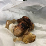 ばか松茸と平目の頬肉のカルトッチョ（紙の包み焼き）