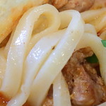 侍.うどん - 麺はこの日の為に作った、熊本小麦を使った平打ち