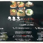 麺好き うるふ - 店内掲示【Nov.2016】