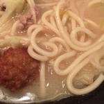 ちゃんぽん由丸 - 特製ちゃんぽんの麺（アップ）