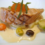 グランメゾン グラシアニ - 魚料理（秋サーモンのミキュイ）