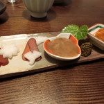 うなぎ亭 友栄 - 「珍味三点」1,200円