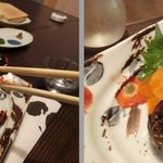 うなぎ亭 友栄 - 生玉子（黄身）に絡めて、山椒とともに