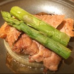 釜飯酔心 - 肉アスパラ