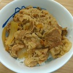 Matsuya - プレミアム牛めし♥
                肉の味が濃いかな？
                (゜〇゜
