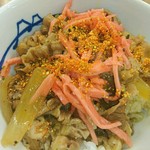 松屋 - 玉子溶いてかけて♥
            紅生姜のせて 七味ふったら♥
            天国に行ける 昇天の味わい♥
            ε=ε=(ノ≧∇≦）ノ