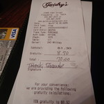 Guidry's - レシート