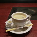 shabushabuyakinikusemmontentakeya - ミニ会席、食後のコーヒー。アイスクリームもチョイスできる。