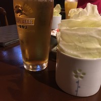 串揚げキッチン だん 石橋本店 - キャベツとビール