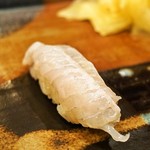 菊鮨 - 平目 縁側