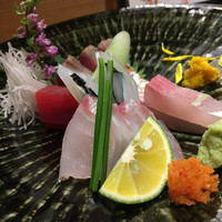 すざき町食・心旬ぎく - 旬地魚の刺身盛り合わせ