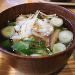 NTT東日本関東病院 タニタ食堂 - ④えのき茸と椎茸のすまし汁
2016/11/24(木)訪問