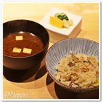 たん焼 松下 - 炊き込みご飯　香の物　赤出汁