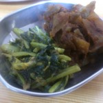 プルジャ ダイニング - (new)2016.10・コンニャクと夕顔の炒め＋大根歯の和え物(メニュー外、サービス)