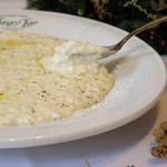 Cream risotto with gorgonzola cheese