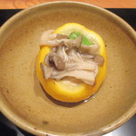 かま田 - ⑧鯛と生麩柚皮蒸し